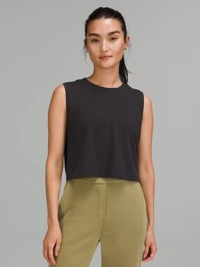 NWT Black All Yours Crop Tank